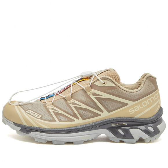 Men's Salomon Xt-6 Clear Shoes in Safari/Magnet/Vanilla Ice | Size: UK 12.5 | Mesh/Rubber/Eva | END Clothing - shopify_US_11108866589010