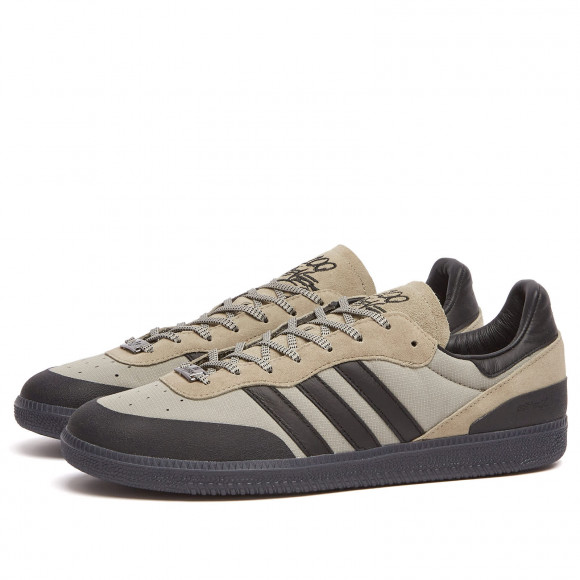 Men's Adidas X 100 Thieves Palos Hills Sneakers in Silver Pebble/Black/White | Size: UK 9 | Suede/Rubber | END Clothing - shopify_US_11108867113298