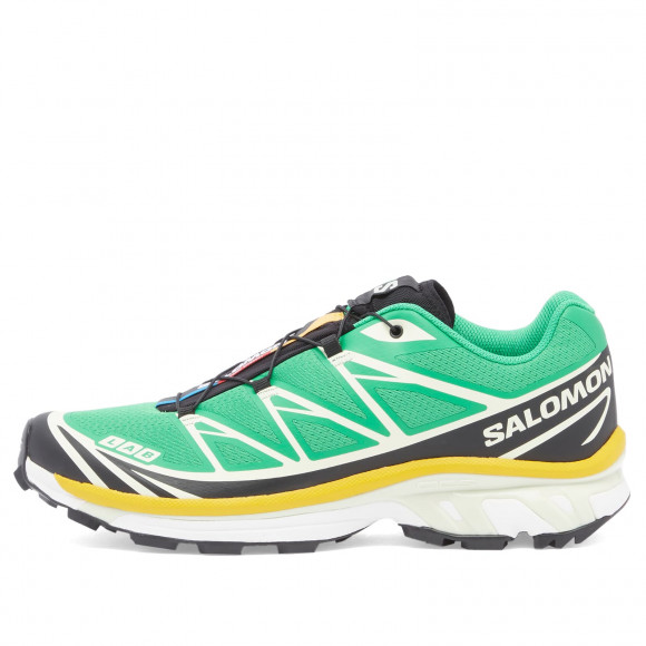 Salomon Xt-6 Shoes in Bright Green/Black/Sulphur | Size: UK 3.5 | Mesh/Rubber/Eva | END Clothing - shopify_US_11108872421714
