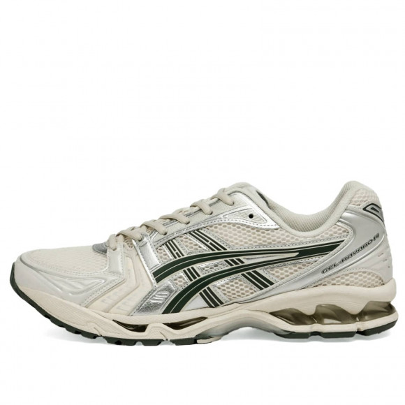 Asics Gel-Kayano 14 Shoes in Birch/Dark Pewter | Size: UK 8 | Synthetic Leather/Mesh/Rubber | END Clothing - shopify_US_11108873044306