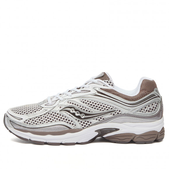 Men's Saucony Progrid Omni 9 Sneakers in White/Brown | Size: UK 11 | Mesh/Rubber/Synthetic | END Clothing - shopify_US_11108879499602
