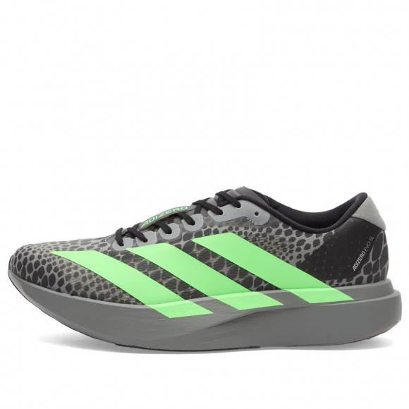 Adidas Adizero Evo Sl Sneakers in Grey Three/Lime Burst/Core Black | Size: UK 10.5 | Mesh/Rubber/Foam | END Clothing - shopify_US_11108881957202