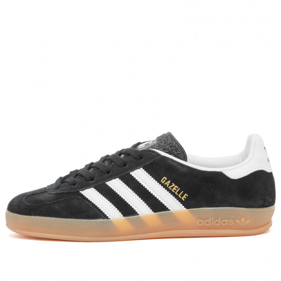 Adidas Gazelle Indoor Shoes in Core Black/White/Gum | Size: UK 3.5 | 100% Suede | END Clothing - shopify_US_11108884250962