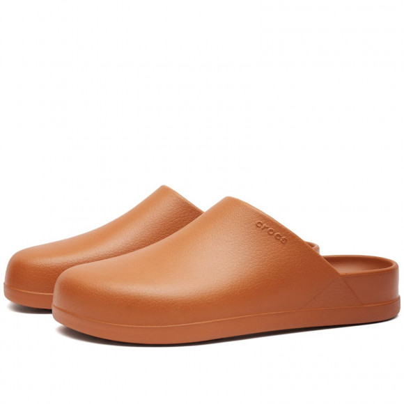 Crocs Dylan Clog in Cognac | Size: UK 4 | Leather/Croslite | END Clothing - shopify_US_11108900733266