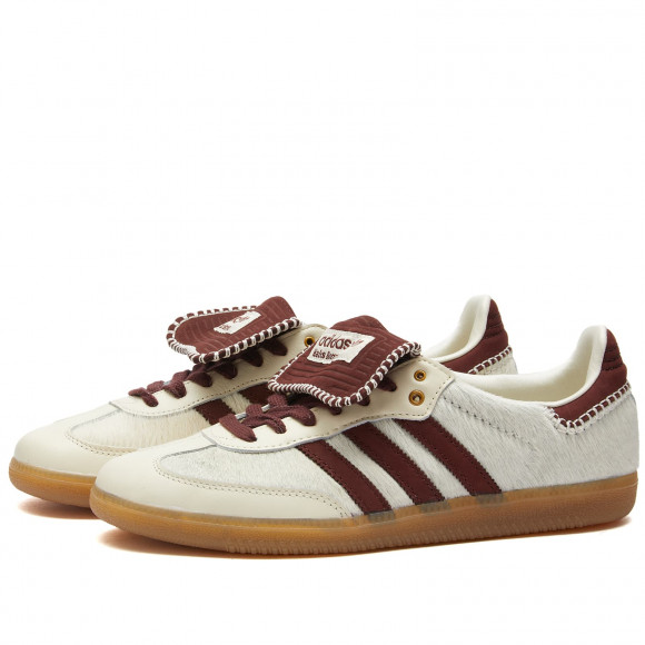 Men's Adidas X Wales Bonner Samba Shoes in Cream White/Brown/Lucky Blue | Size: UK 13 | Leather/Rubber | END Clothing - shopify_US_11108901224786