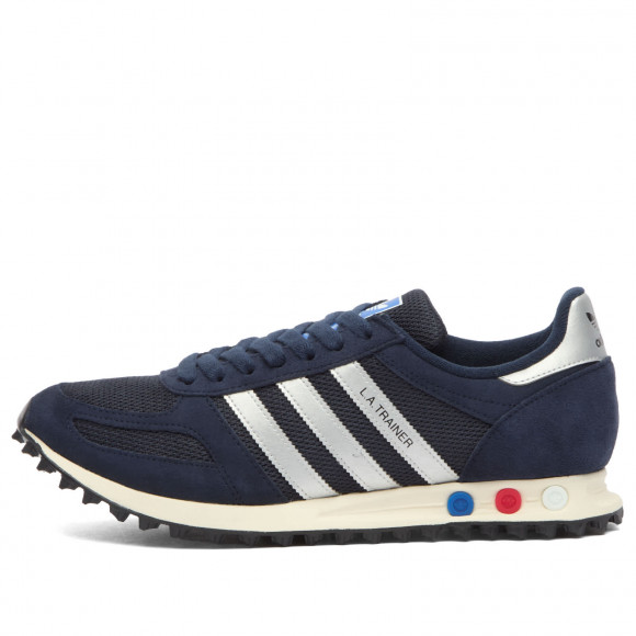 Men's Adidas La Trainer Og Sneakers in Legend Ink/Silver Met/Off White | Size: UK 7 | Suede/Mesh/Rubber | END Clothing - shopify_US_11108915282258