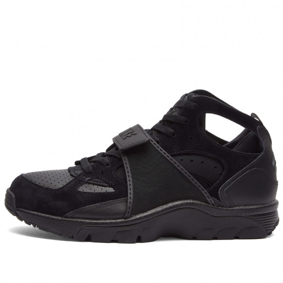 Men's Nike Air Trainer Huarache Sp Sneakers in Black | Size: UK 9 | Leather/Rubber | END Clothing - shopify_US_11108917215570