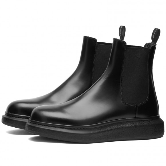 Men's Alexander Mcqueen Oversized Hybrid Chelsea Boot in Black | Size: UK 5 | Leather/Rubber | END Clothing - shopify_US_11108919804242