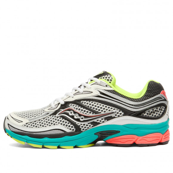 Men's Saucony Progrid Omni 9 Sneakers in Silver/Mutant | Size: UK 8 | Mesh/Rubber | END Clothing - shopify_US_11108942119250