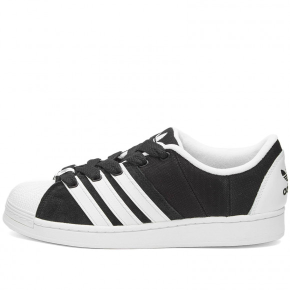 Men's Adidas Superstar Supermodified Shoes in Core Black/White | Size: UK 7.5 | Mesh/Rubber/Leather | END Clothing - shopify_US_11108945264978