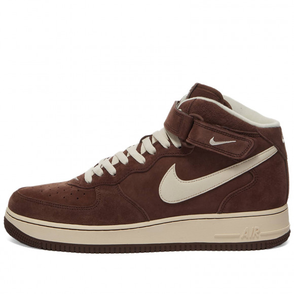 Nike Air Force 1 Mid '07 Qs Shoes in Chocolate/Cream | Size: UK 9 | Suede/Rubber/Nubuck | END Clothing - shopify_US_11108947460434