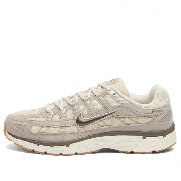 Nike P-6000 Style Sneakers in Grey/Sail/Brown | Size: UK 8.5 | Leather/Mesh/Rubber | END Clothing - shopify_US_11108947984722