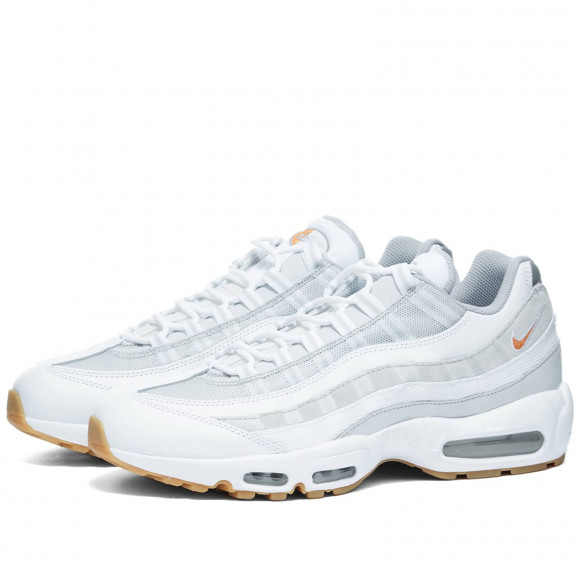 Men's Nike Air Max 95 Essential Shoes in White/Curry/Grey | Size: UK 10 | Mesh/Rubber/Leather | END Clothing - shopify_US_11108957749586