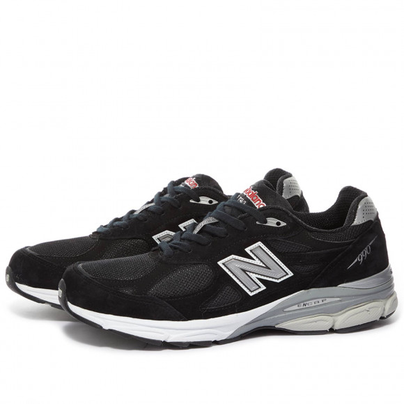Men's New Balance M990Bs3 - Made In The Usa Shoes in Black | Size: UK 6.5 | Suede/Mesh/Rubber | END Clothing - shopify_US_11108958142802