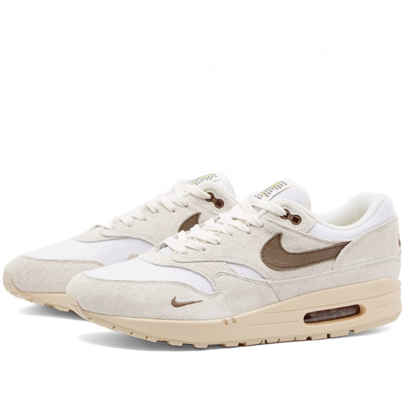 Men's Nike Air Max 1 Shoes in Sail/Ironstone/Rattan | Size: UK 10.5 | Suede/Mesh | END Clothing - shopify_US_11108980949330