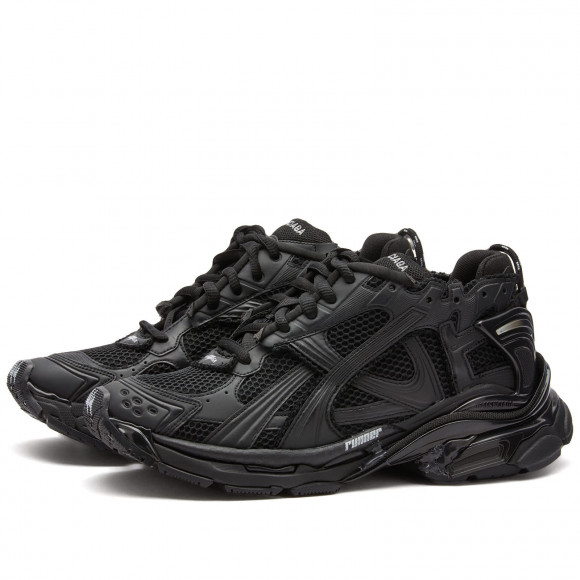 Men's Balenciaga Runner Sneakers in Black Matt | Size: UK 5.5 | Nylon/Mesh/Rubber | END Clothing - shopify_US_11108989567314