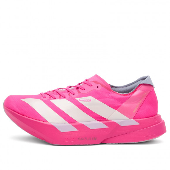Women's Adidas Adizero Adios Pro 4 Sneakers in Shock Pink/Zero Metalllic/Aurora Plum | Size: UK 6.5 | Rubber/Synthetic | END Clothing - shopify_US_11108990189906