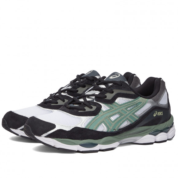 Asics Gel-Nyc Shoes in White/Ivy | Size: UK 3 | Suede/Mesh/Rubber | END Clothing - shopify_US_11108990615890