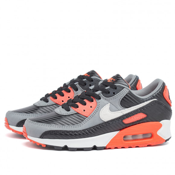 Nike Air Max 90 Prm Sneakers in Black/Grey/Crimson | Size: UK 6.5 | Suede/Rubber | END Clothing - shopify_US_11109020860754