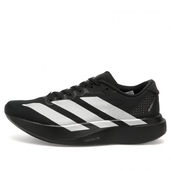 Women's Adidas Adizero Evo Sl Woven Sneakers in Core Black/Silver Metallic/Carbon | Size: UK 3 | Rubber/Synthetic | END Clothing - shopify_US_11109023285586