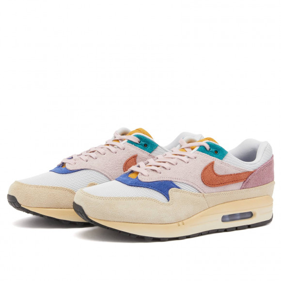 Nike Air Max 1 '87 Prm Shoes in Grain/Orange/Plum | Size: UK 4.5 | Suede/Mesh | END Clothing - shopify_US_11109026464082