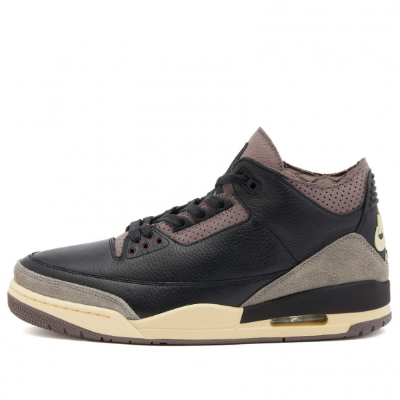 Air Jordan X A Ma Maniere 3 Retro Og Sp Sneakers in Black Pewter/Ore | Size: UK 16 | Leather/Suede/Rubber | END Clothing - shopify_US_11109028364626