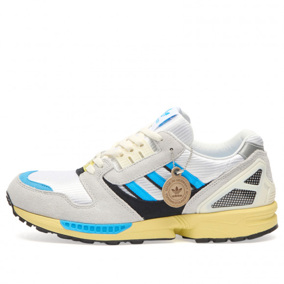 Men's Adidas Zx 8000 Mig Sneakers in Ftwr White/Lucid Aquamarine/Powder Yellow | Size: UK 11 | Eva/Synthetic/Leather | END Clothing - shopify_US_11109056643410