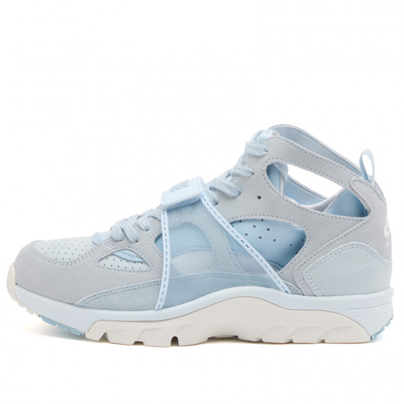 Nike Air Trainer Huarache Sneakers in Blue/White | Size: UK 10 | Suede/Rubber/Foam | END Clothing - shopify_US_11109060346194