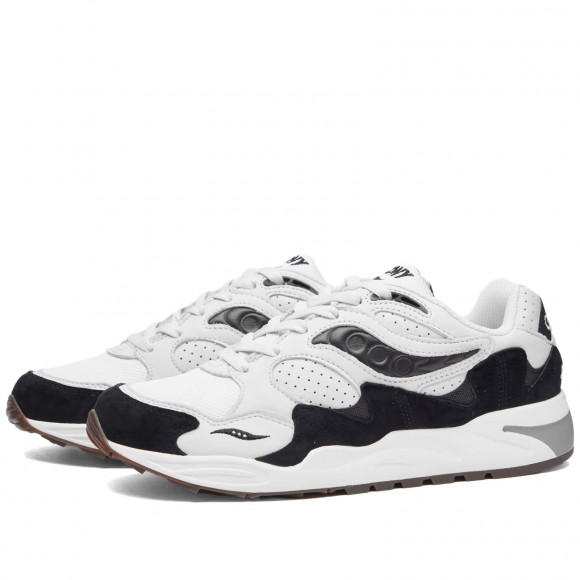 Men's Saucony Grid Shadow 2 Shoes in Grey/Black | Size: UK 3 | Suede/Mesh/Rubber | END Clothing - shopify_US_11109072437586