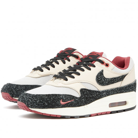Nike Air Max 1 Premium Shoes in Pearl White/Black | Size: UK 11.5 | Leather/Rubber | END Clothing - shopify_US_11109073813842