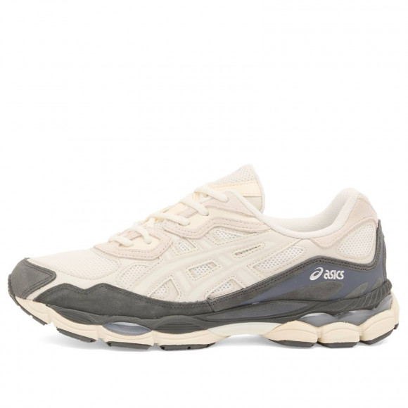 Asics Gel-Nyc Sneakers in White/Smoke Grey | Size: UK 9 | Suede/Mesh/Rubber | END Clothing - shopify_US_11109088461138