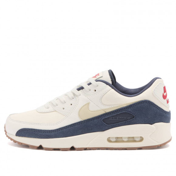 Men's Nike Air Max 90 Prm Mbts Sneakers in Ivory/Blue/Red | Size: UK 6.5 | Rubber/Foam/Leather | END Clothing - shopify_US_11109093966162