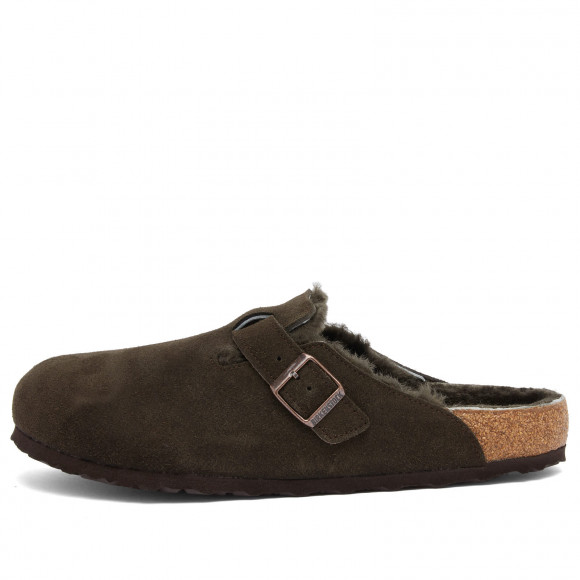 Birkenstock Boston Fur in Mocha Suede | Size: UK 3.5 | Suede/Eva/Leather | END Clothing - shopify_US_11109094523218