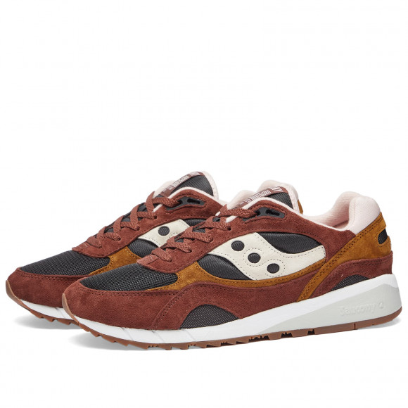Men's Saucony Shadow 6000 Shoes in Brown/Black | Size: UK 6.5 | Leather/Suede/Mesh | END Clothing - shopify_US_11109096685906