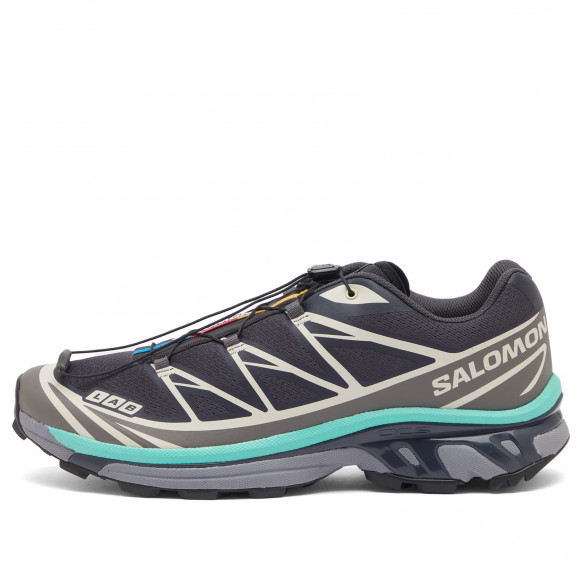 Salomon Xt-6 Shoes in Nine Iron/Quicksilver/Waterfall | Size: UK 5.5 | Mesh/Eva | END Clothing - shopify_US_11109099438418