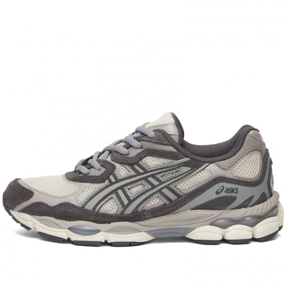 Asics Gel-Nyc Shoes in Oatmeal/Obsidian Grey | Size: UK 4.5 | Suede/Mesh/Rubber | END Clothing - shopify_US_11109102682450