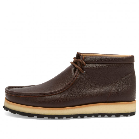 Men's Clarks Originals Wallabee Scout in Brown Scotch Grain | Size: UK 8.5 | Leather/Suede/Rubber | END Clothing - shopify_US_11109116805458