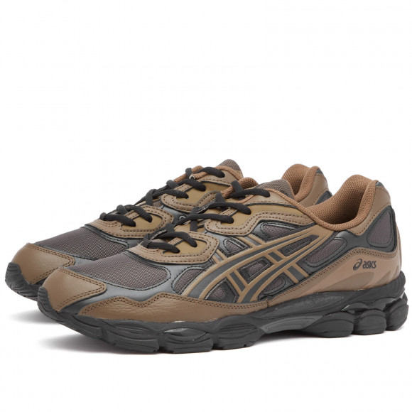 Men's Asics Gel-Nyc Shoes in Dark Sepia/Clay Canyon | Size: UK 10 | Leather/Rubber/Foam | END Clothing - shopify_US_11109116838226