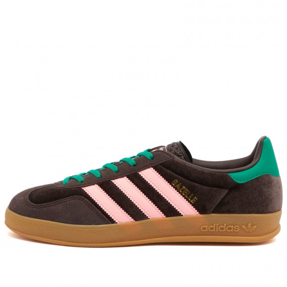 Women's Adidas Gazelle Indoor W Sneakers in Brown/Pink/Green | Size: UK 4 | Leather/Rubber/Synthetic | END Clothing - shopify_US_11109117493586