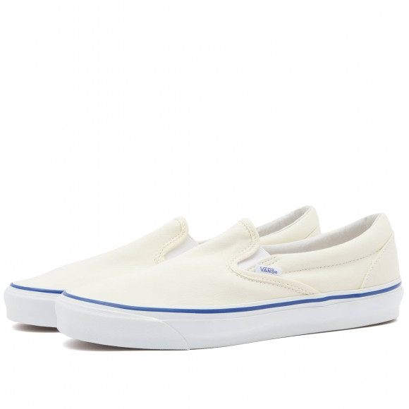 Men's Vans Vault Ua Og Classic Slip-On Lx Shoes in Classic White | Size: UK 12 | Canvas/Rubber | END Clothing - shopify_US_11109121524050