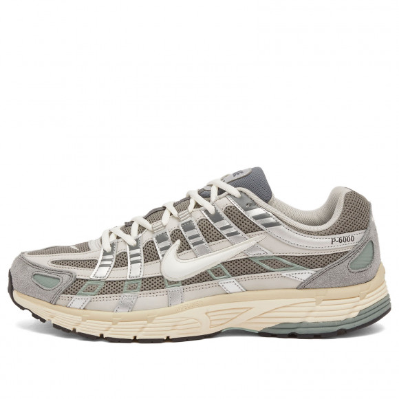 Nike P-6000 Spnt Sneakers in Pewter/Silver/Bone | Size: UK 7 | Mesh/Rubber/Foam | END Clothing - shopify_US_11109123555666