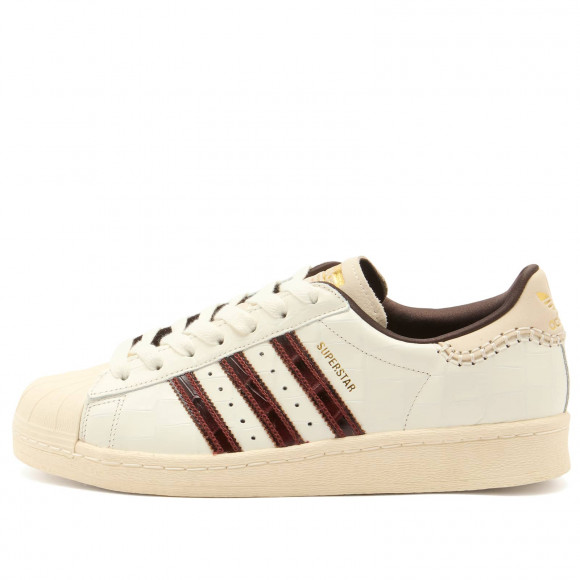 Adidas X Wales Bonner Superstar Sneakers in Wonder White/Fox Brown/Wonder White | Size: UK 11.5 | Leather/Rubber | END Clothing - shopify_US_11109125914962