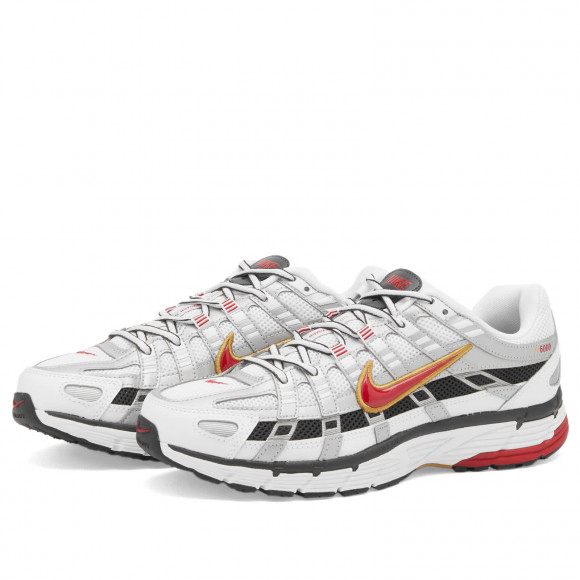 Women's Nike P-6000 W Shoes in White/Varsity Red | Size: UK 3.5 | Mesh/Rubber/Foam | END Clothing - shopify_US_11109127455058