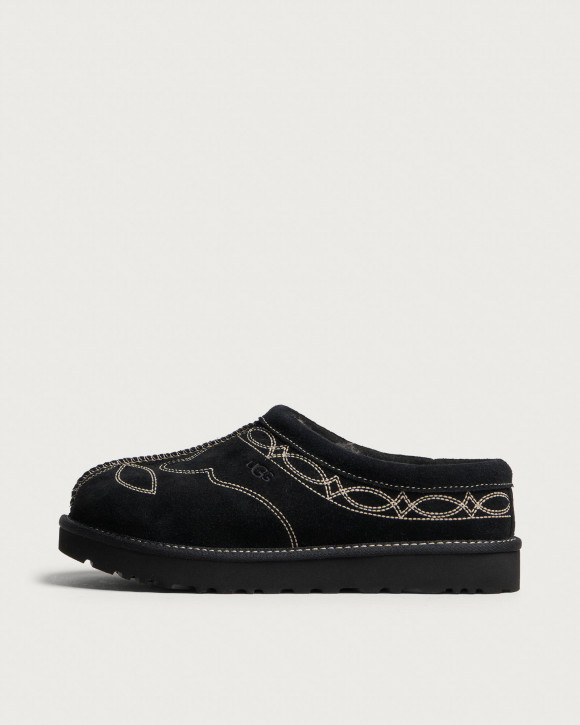 Women's Ugg Tasman Western Slipper in Black | Size: UK 3 | Suede/Foam/Eva | END Clothing - shopify_US_11141126619474