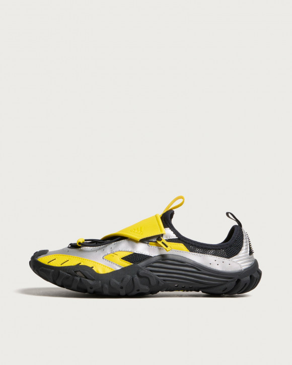 Men's Adidas X Pharrell Williams Watermoc Shoes in Yellow/Silver Met./Core Black | Size: UK 10 | Nylon/Mesh/Rubber | END Clothing - shopify_US_11141139366226