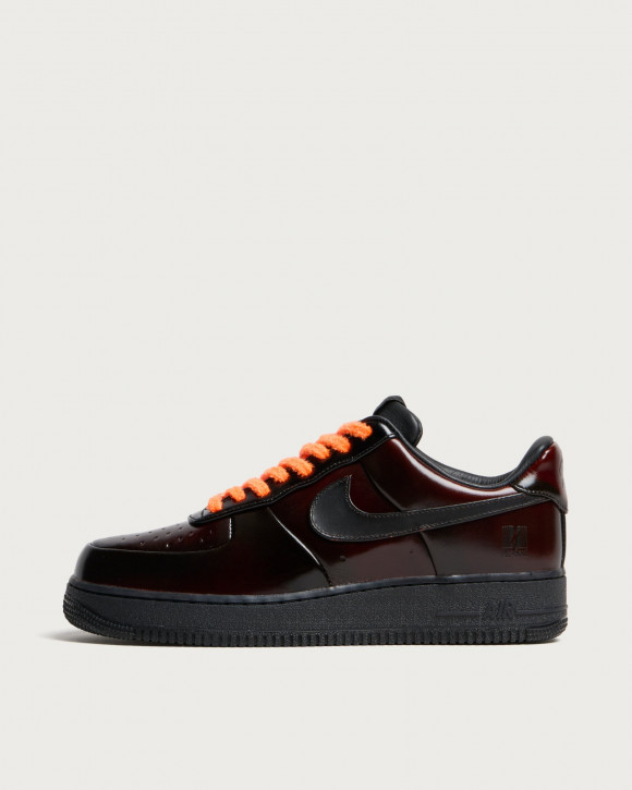 Men's Nike Air Force 1 '07 Sneakers in Black/Cinnamon/Total Orange | Size: UK 3 | Leather/Rubber | END Clothing - shopify_US_11141156700498