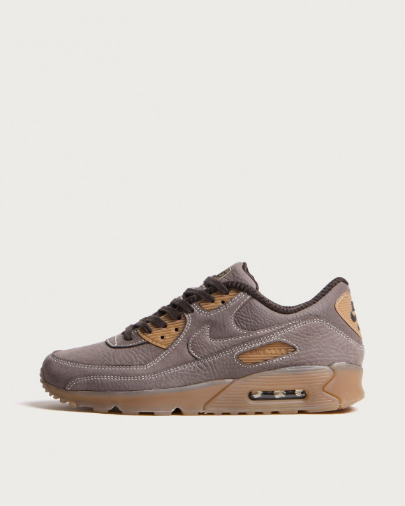 Men's Nike Air Max 90 Qs Sneakers in Shadow Brown/Gum | Size: UK 3 | Leather/Rubber/Foam | END Clothing - shopify_US_11141159354706