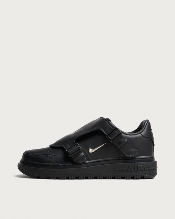 Men's Nike Air Force 1 Luxe Sneakers in Black/Silver/Anthracite | Size: UK 6 | Leather/Rubber | END Clothing - shopify_US_11141159878994