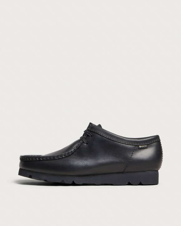Men's Clarks Originals Leather Wallabee Gtx Shoes in Black Leather | Size: UK 6 | 100% Leather | END Clothing - shopify_US_11158670999890