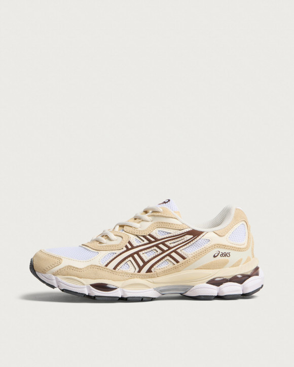 Asics Gel-Nyc Sneakers in White/Roasted Coffee | Size: UK 11.5 | Rubber/Foam/Synthetic | END Clothing - shopify_US_11162865664338